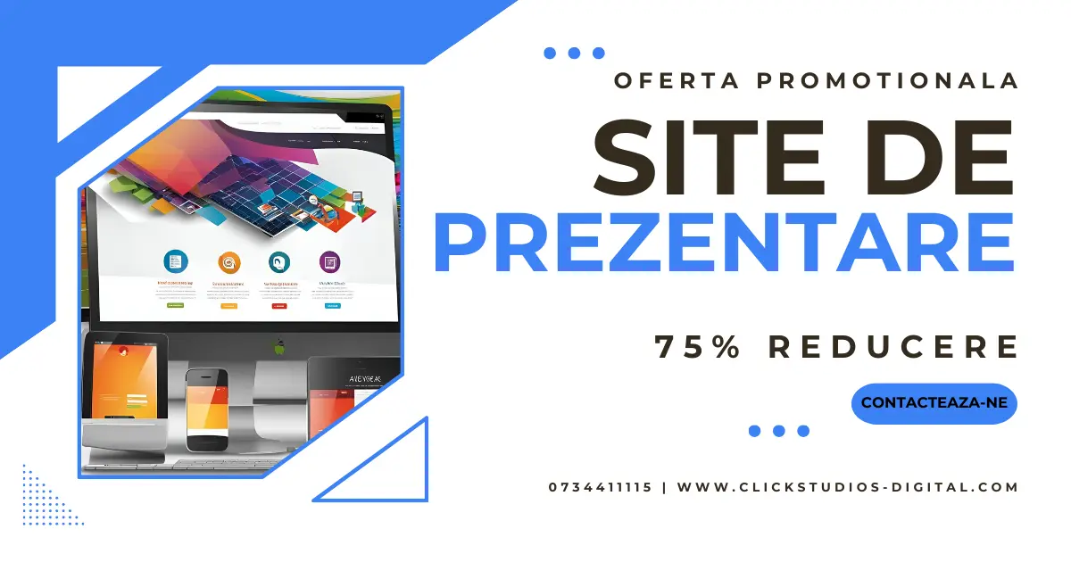 Click Studios Digital Susține Afacerile Locale din Baia Mare: 75% Reducere la Site-uri de Prezentare cu Pachet SEO